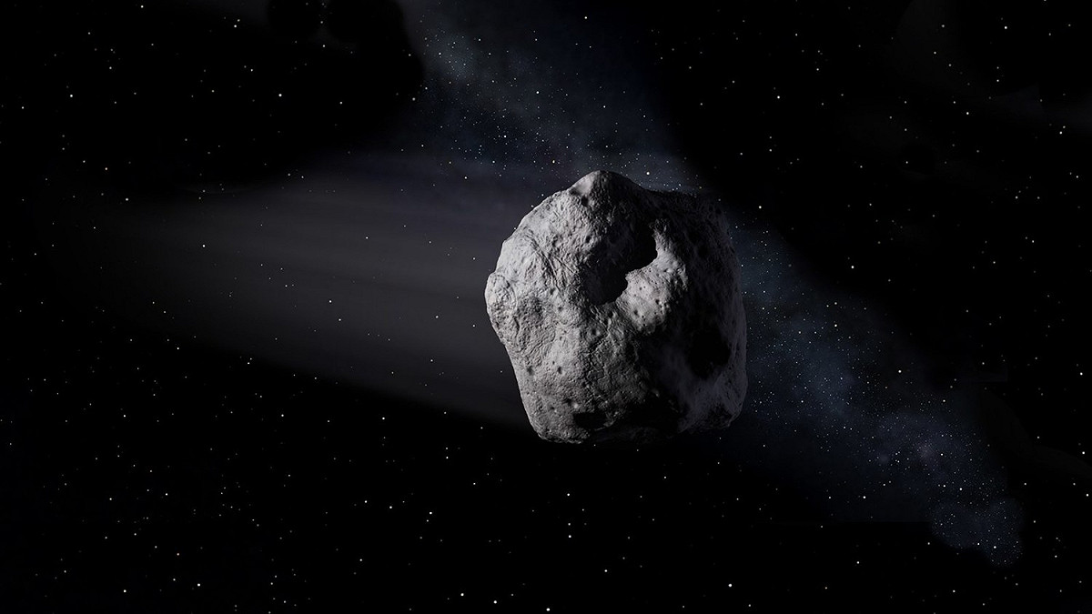 美國太空總署NASA表示，一顆直徑約140至310米、體積比倫敦大笨鐘大三倍多的小行星441987（2010 NY65），將於英國時間24日7時44分經過地球。示意圖。 圖：翻攝自NASA臉書