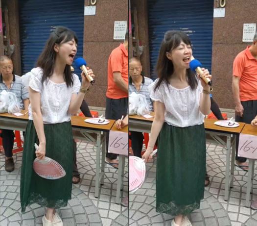 高嘉瑜獻唱《一剪梅》，相當賣力。 圖：翻攝自高嘉瑜臉書