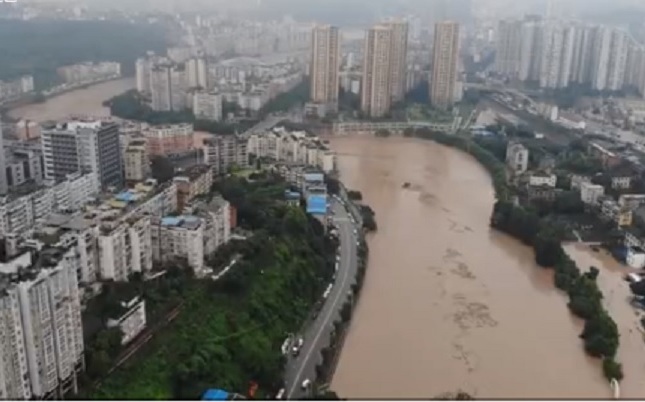 中國大範圍發布暴雨藍色預警 並防雷暴冰雹