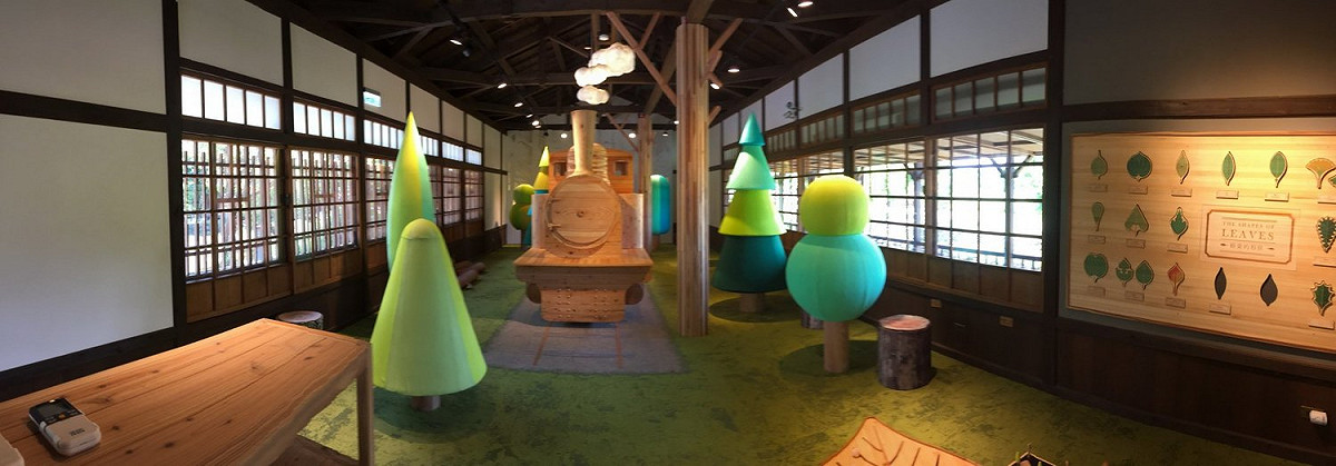 羅東林管處新闢展館「林場Kids扣屋」，打造讓小朋友浸沐在木材香氣中的遊樂環境。 圖：羅東林管處／提供