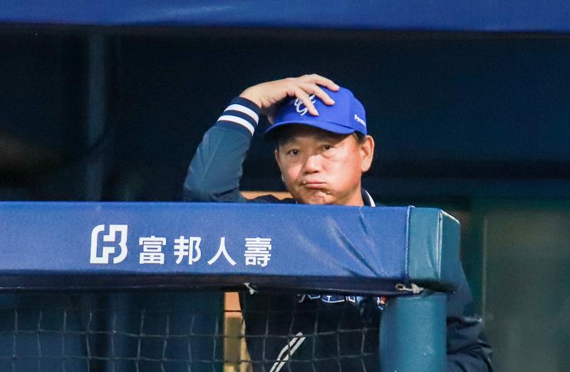 富邦悍將總教練洪一中。 圖／記者葉政勳攝 , 2020.04.25