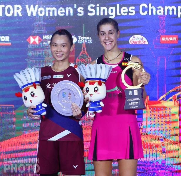 馬琳傷癒復出第2站擊敗球后戴資穎奪冠。 圖／勝利提供