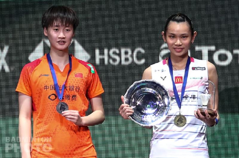戴資穎擊敗陳雨菲奪下全英賽冠軍。 圖／Badminton photo提供