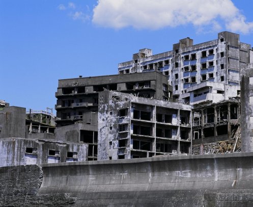 日本軍艦島早前以明治工業革命遺址，被列為世界文化遺產。 圖：翻攝自「日本長崎市觀光網站」