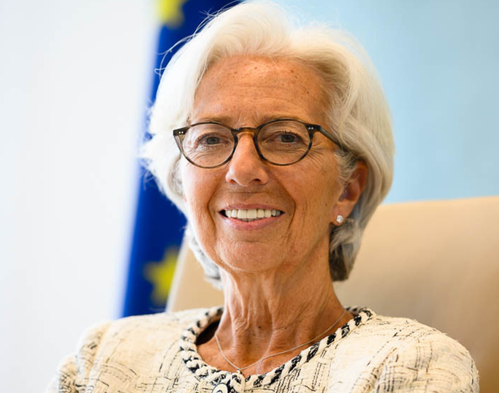 歐洲央行(ECB)總裁拉加德(Christine Lagarde)。 圖：翻攝自推特
