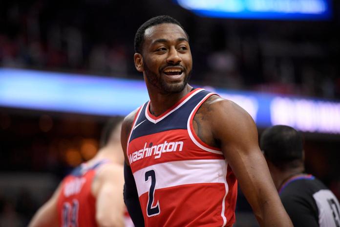巫師球星John Wall。 圖／美聯社／達志影像