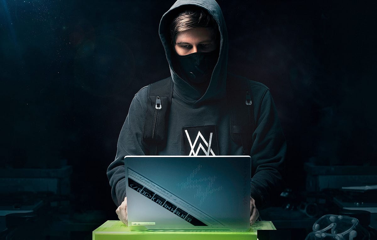 ROG攜手全球知名電音才子Alan Walker跨界合作，量身訂製ROG Zephyrus G14限定版。 圖：ROG/提供