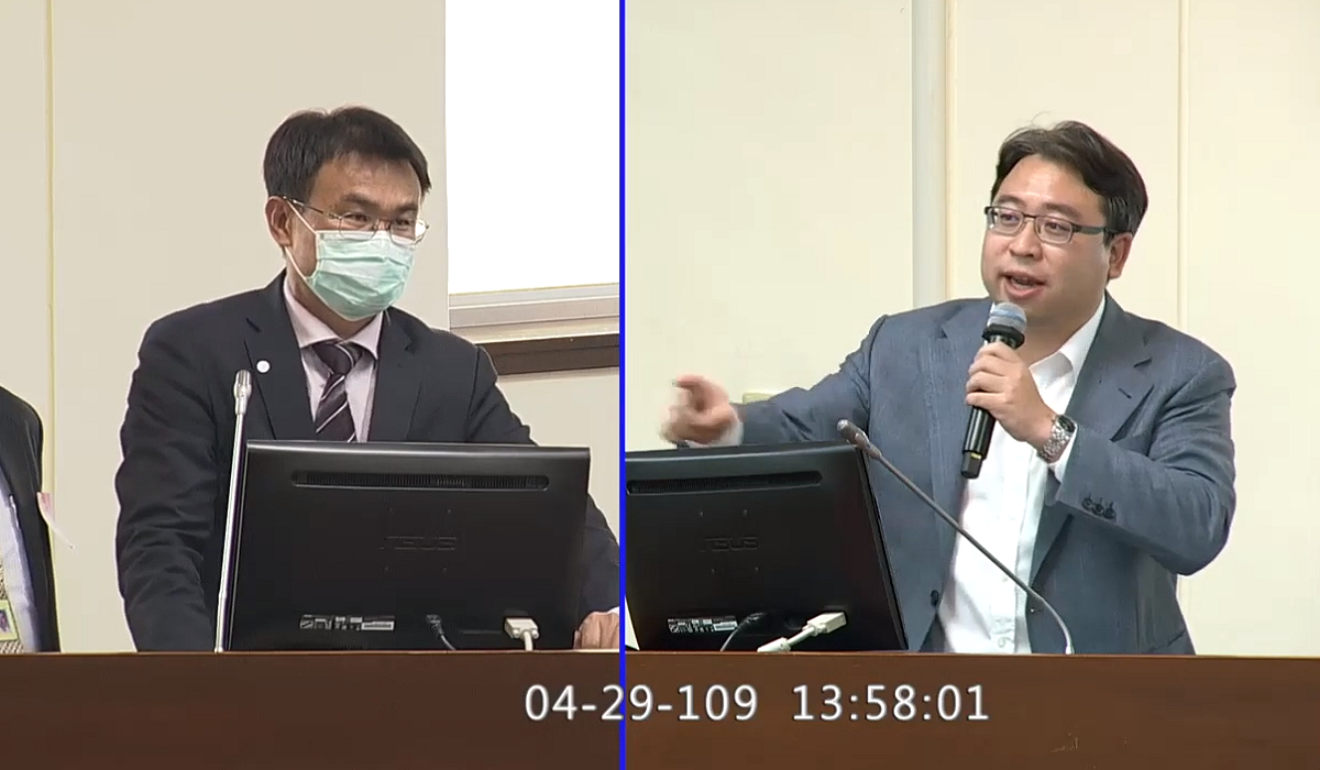 黃世杰多次質詢農委會，強烈要求農委會，應下鄉與農民面對面溝通。 圖：翻攝自黃世杰youtube（資料照片）