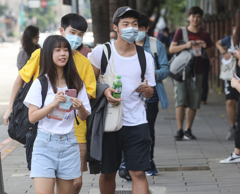 大學指考今天進入第二天考試。(示意圖) 圖 : 中央社