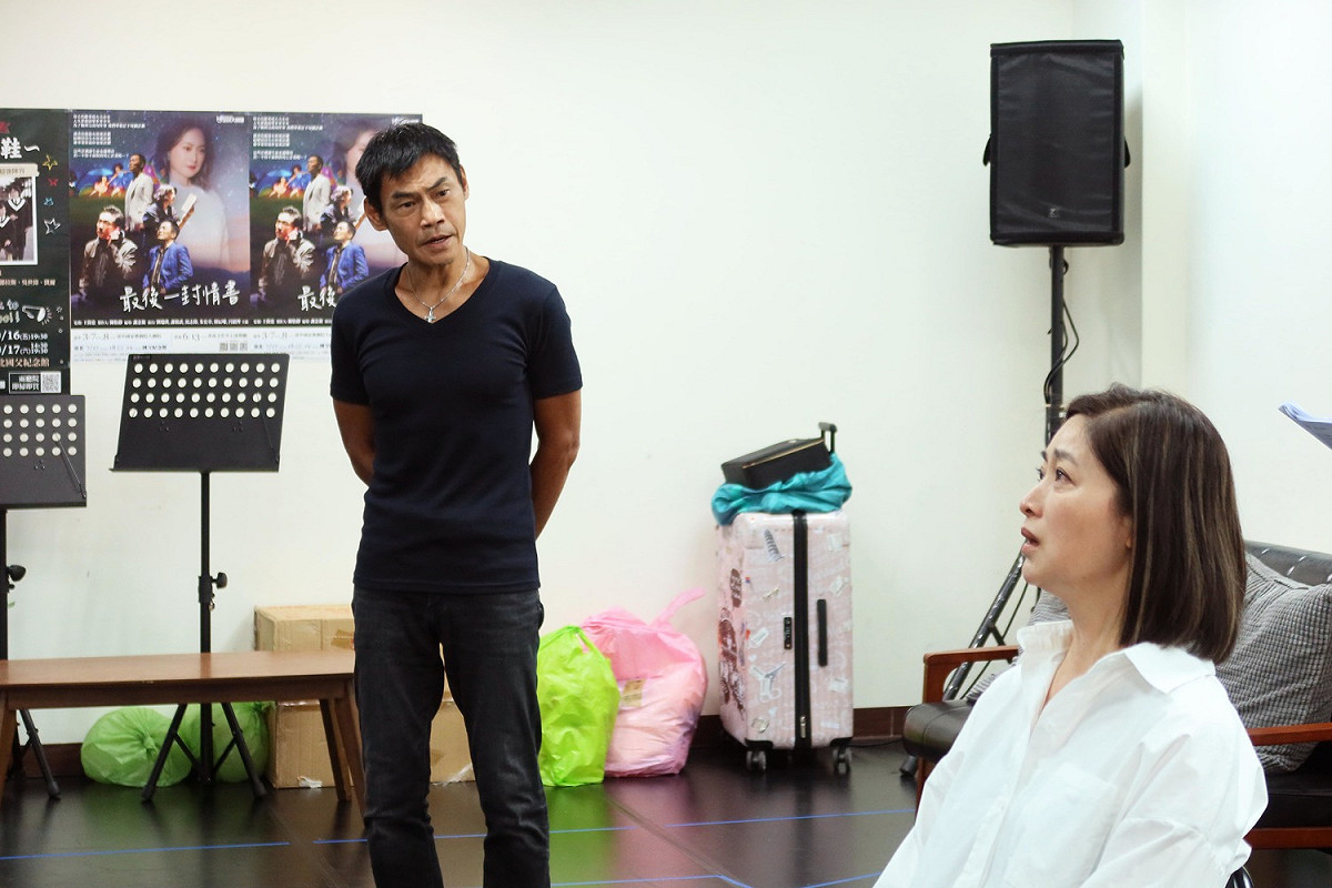 劉瑞琪與夏靖庭於《最後一封情書》再次合作舞台劇。 圖：全民大劇團/提供