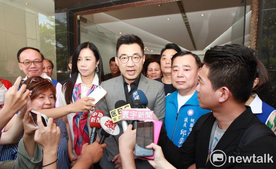 江啟臣強調現在國民黨的共同目標就是選贏高雄市長補選選舉。 圖：林昀真／攝