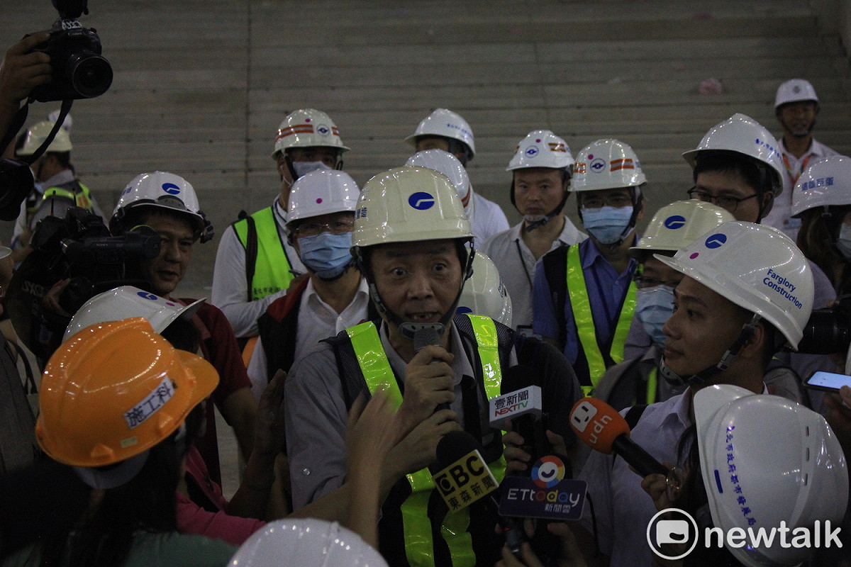 台北市議會工務委員會今視察大巨蛋。 圖：周煊惠 ／攝