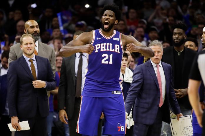 76人Joel Embiid。 圖／美聯社／達志影像
