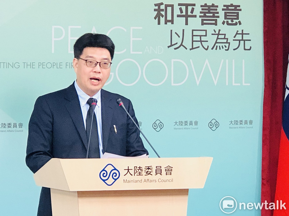 大陸委員會副主委兼發言人邱垂正。 圖：謝莉慧/攝