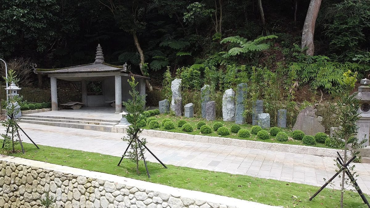 終南亭以終南山意象營造日式庭院造景。 圖：台北市大地處／提供