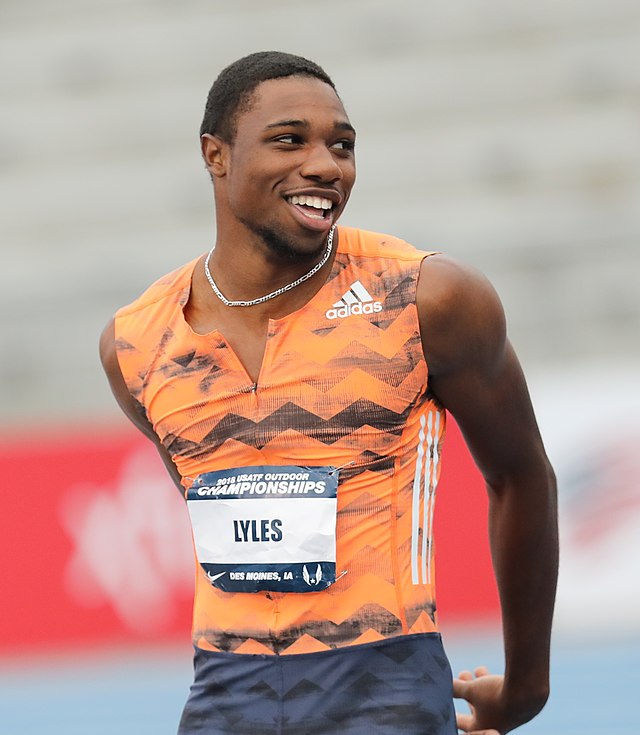 美國短跑選手諾亞‧萊爾斯(Noah Lyles)以18.90秒的成績刷新了200米的世界紀錄，後來才知道他只跑了1.85米。 圖取自wikiwand。