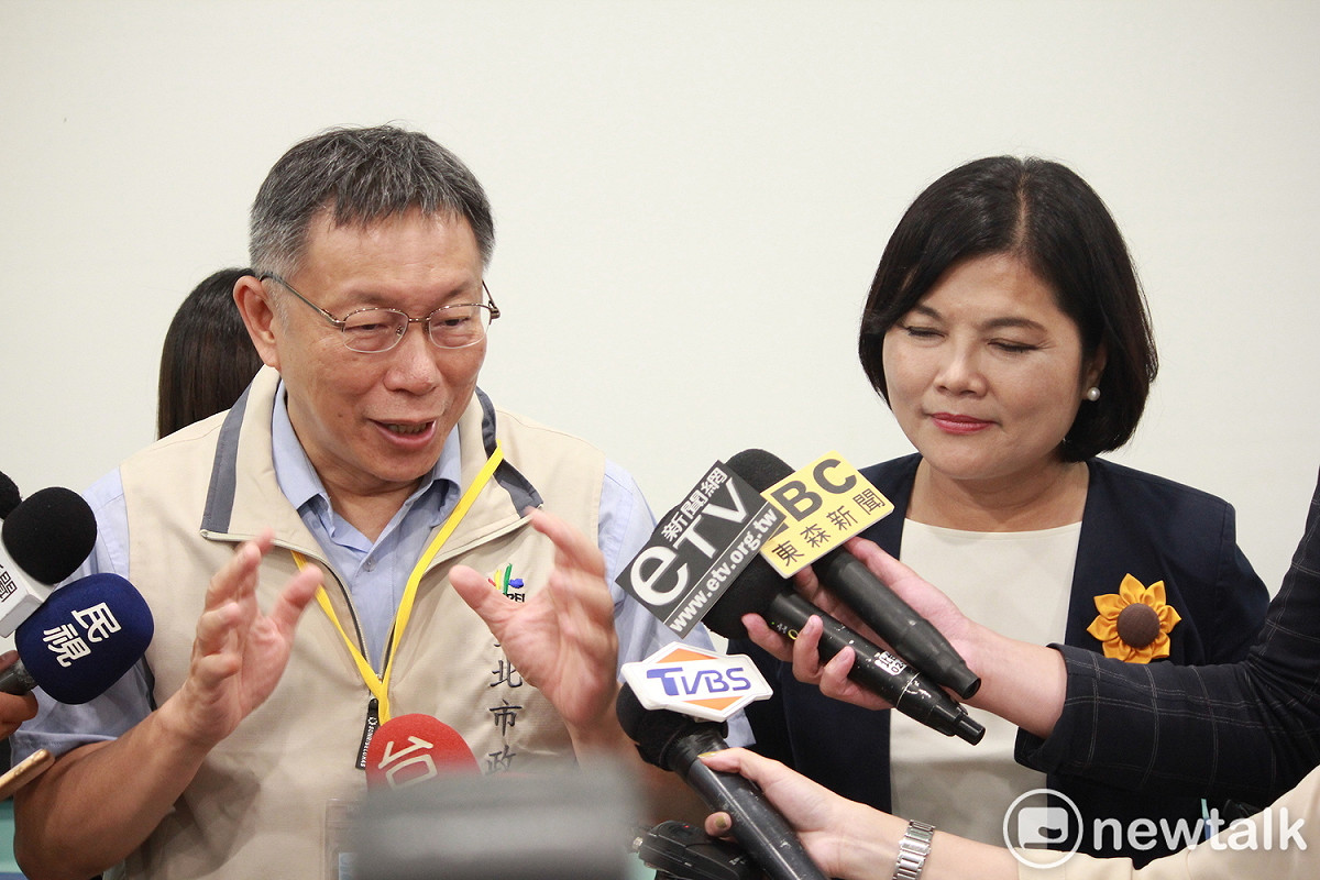 台北市長柯文哲、雲林縣長張麗善。 圖：周煊惠 ／攝