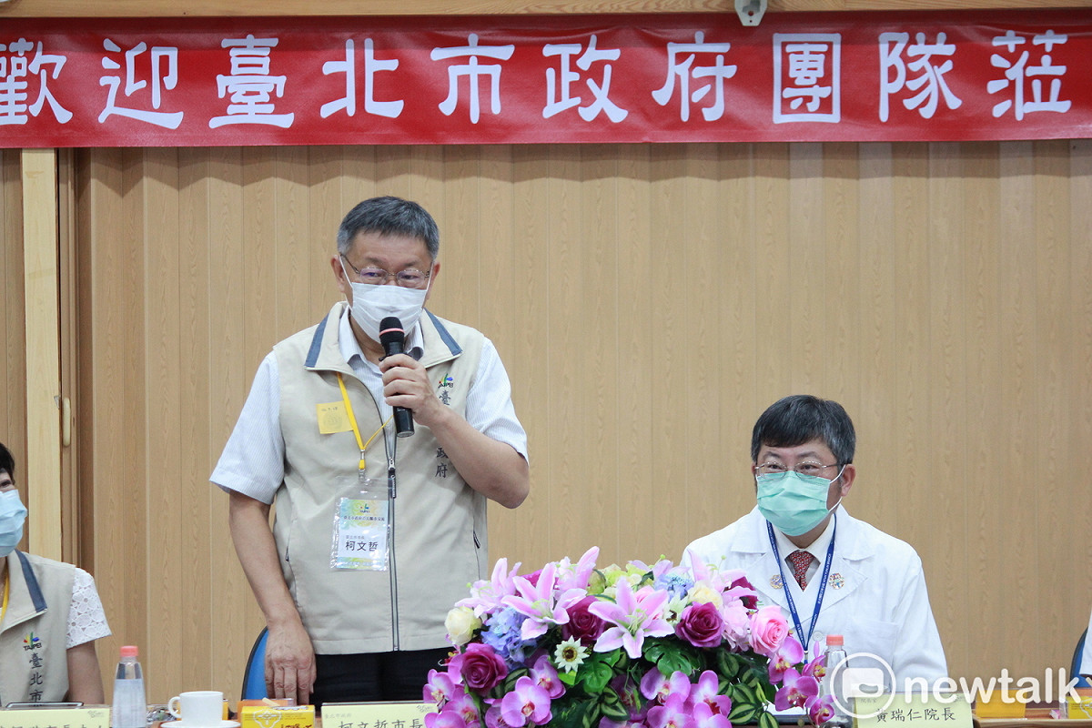 台北市長柯文哲今參訪台大醫院雲林分院斗六院區。 圖：周煊惠 ／攝