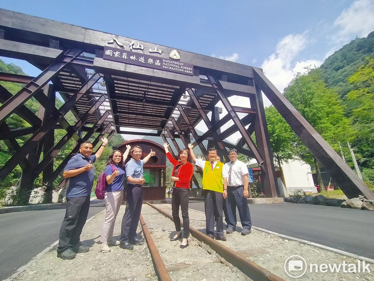 八仙山森林遊樂區換了新門面。 圖：唐復年/攝