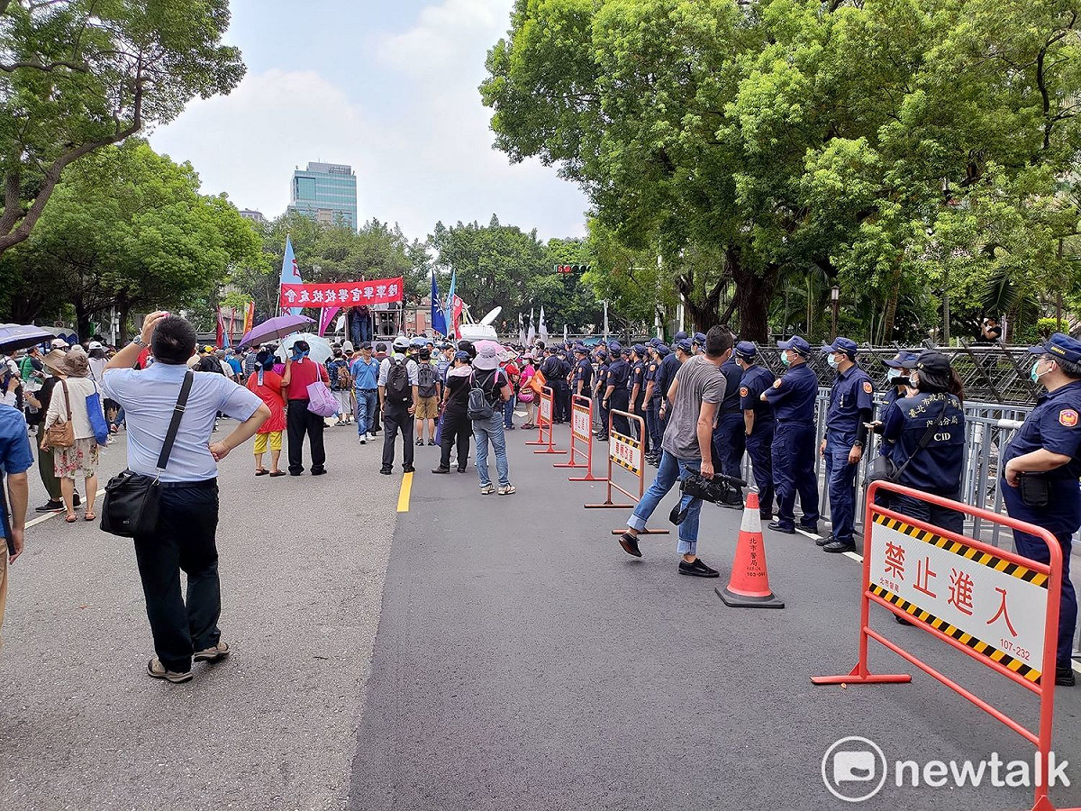 國民黨原訂號召千人共同反對監委提名。 圖：黃建豪／攝