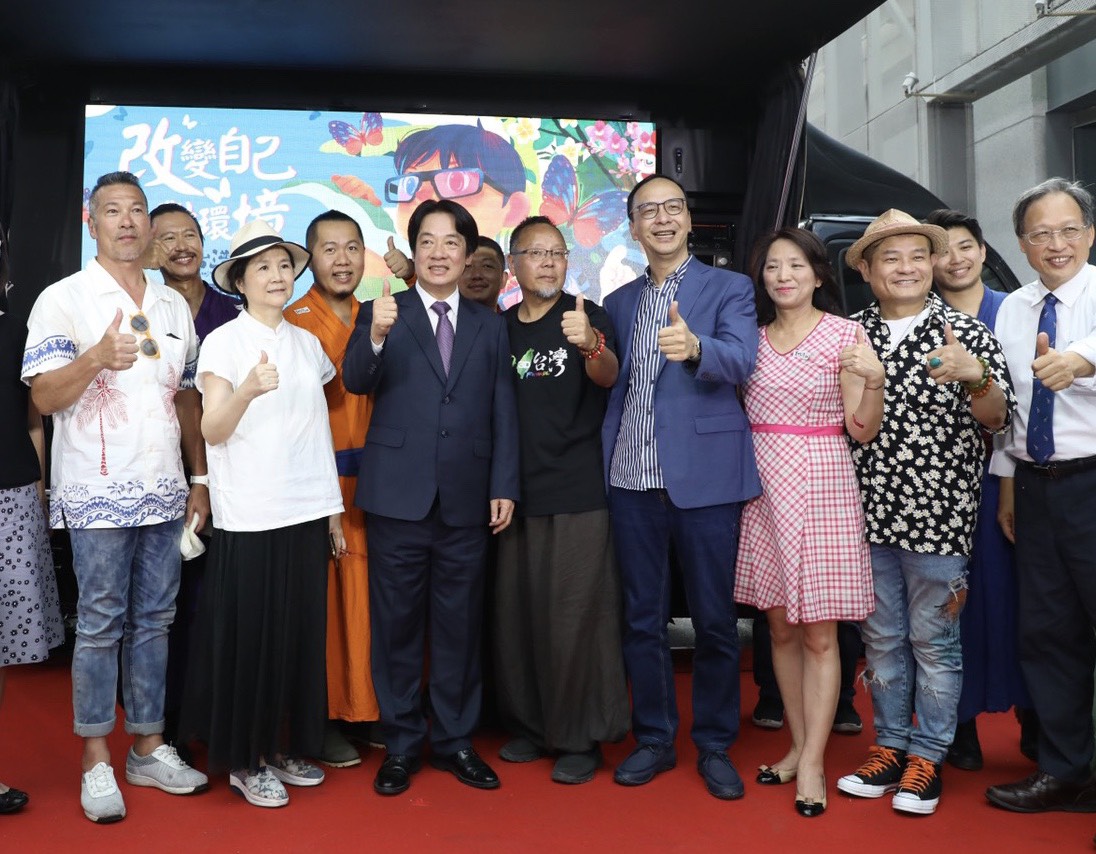 前國民黨主席朱立倫與副總統賴清德再次於公開場合碰頭。 圖：朱立倫辦公室/提供