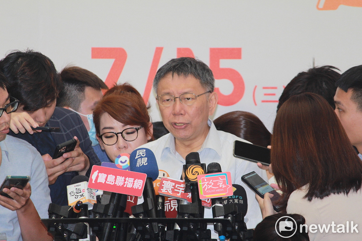 台北市長柯文哲。 圖：周煊惠 / 攝