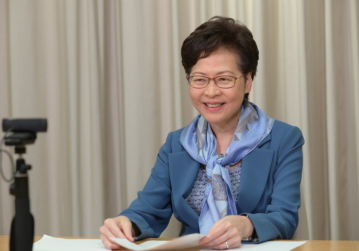 香港特首林鄭月娥被指「賣港」，遭到國際撻伐。 圖：翻攝自林鄭月娥臉書