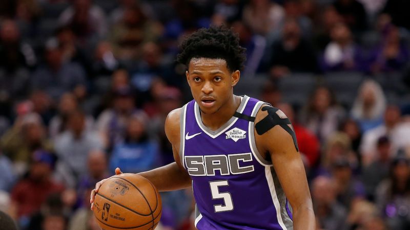 國王隊一哥De'Aaron Fox。 圖／美聯社／達志影像