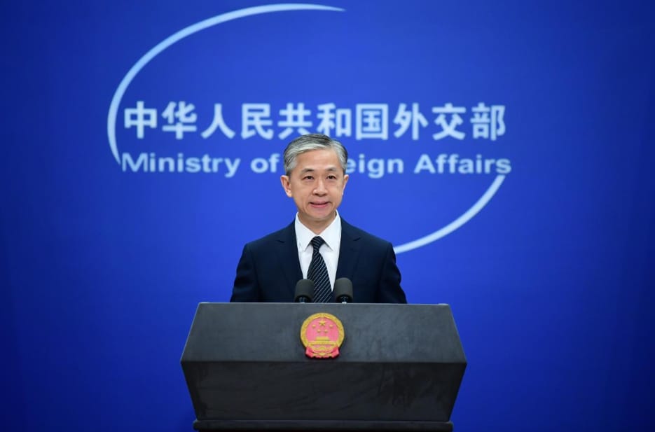 中國外交部發言人汪文斌。 圖：翻攝自環球網（資料照片）