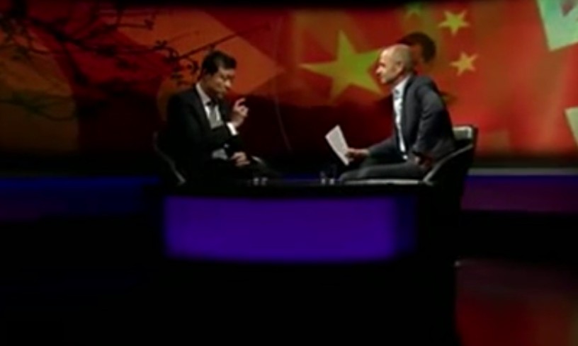 劉曉明表示，新疆沒有所謂「集中營」，中共也沒有對維吾爾人大規模強制絕育。 圖：翻攝騰訊視頻