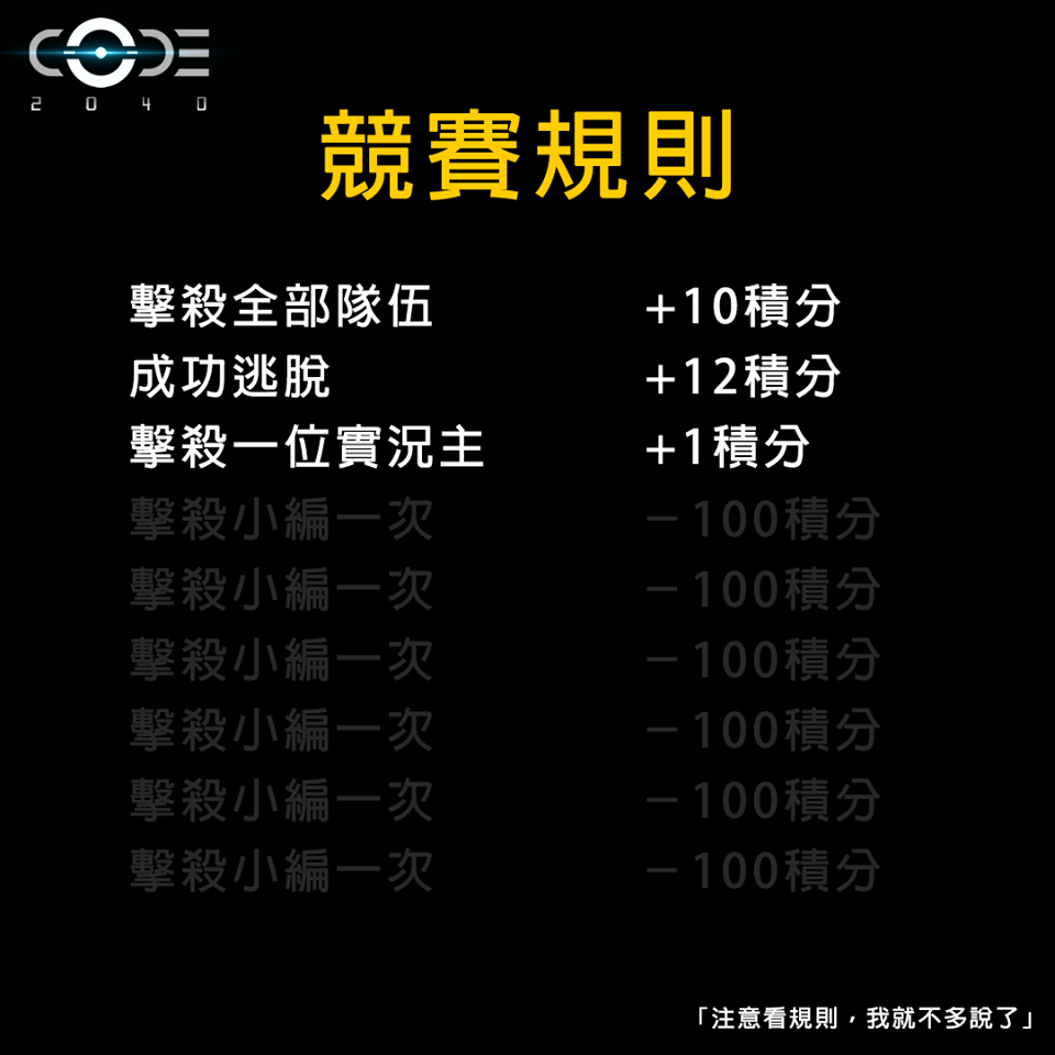 手刀報名啦！《CODE2040》射擊菁英積分挑戰賽懶人包在這裡