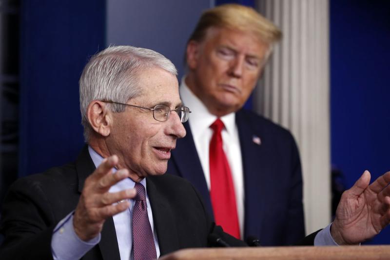 美國國家過敏與傳染病研究院院長佛奇（ Anthony Fauci ）。 圖／美聯社／達志影像