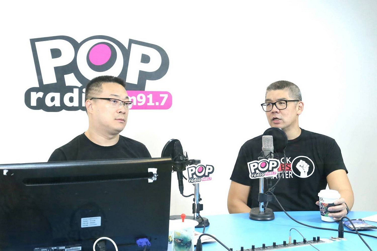 國民黨智庫副董事長連勝文接受電台專訪。 圖：《POP搶先爆》/提供