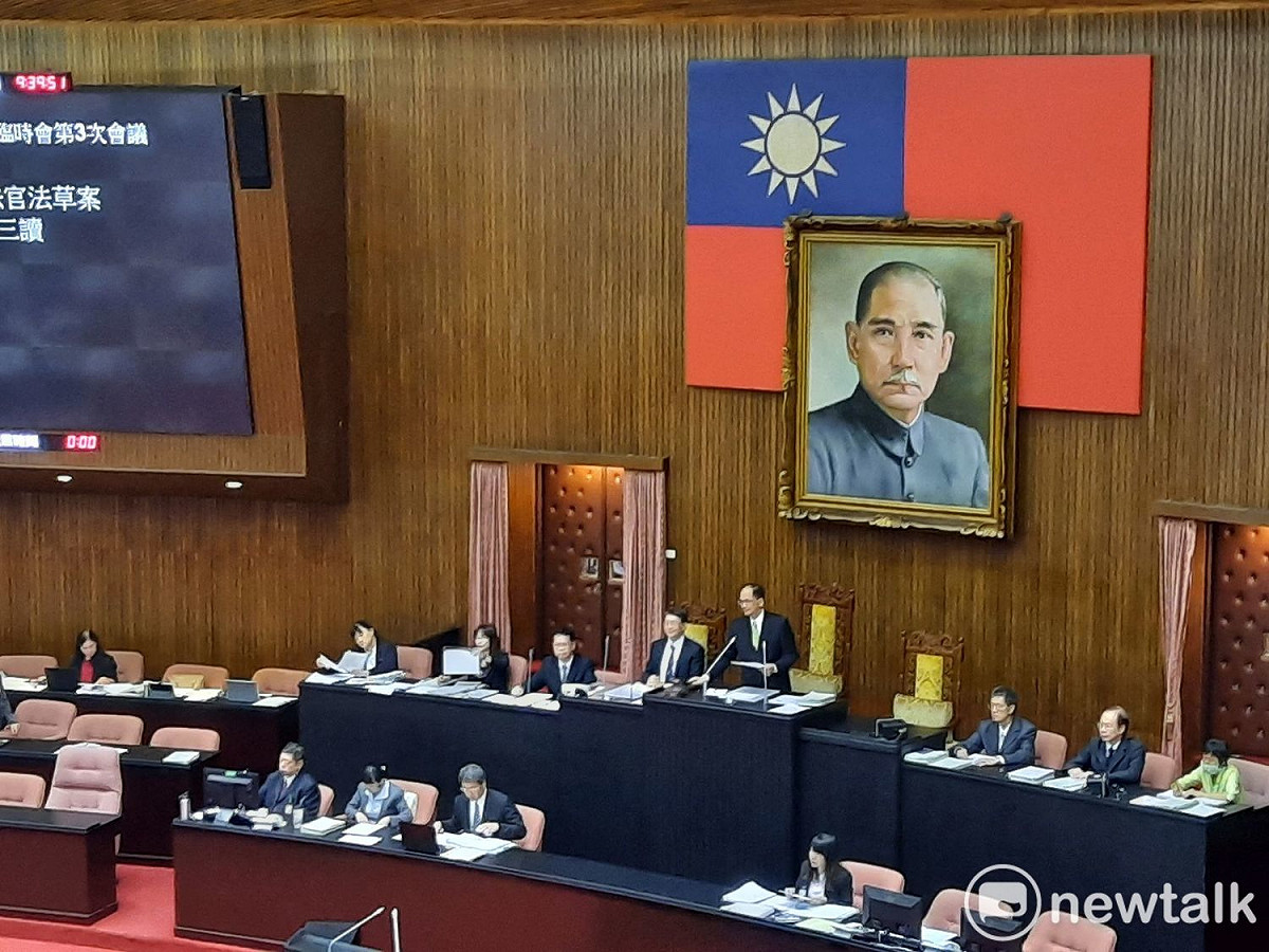 《國民法官法》今天完成三讀。 圖:陳佩君/攝