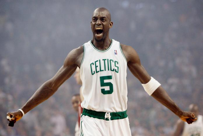 塞爾提克傳奇球星「KG」Kevin Garnett。 圖／美聯社／達志影像