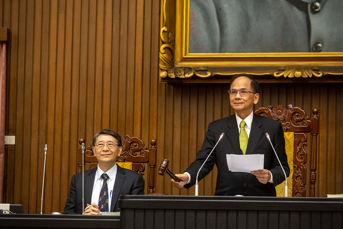 游錫堃今天宣布國民法官法三讀通過。 圖:游錫堃臉書