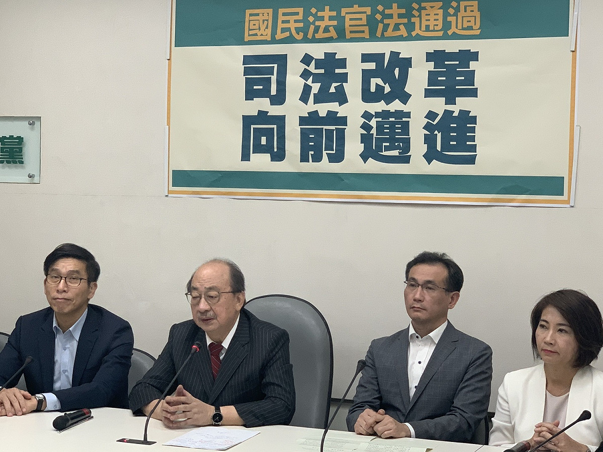 立法院今天三讀通過《國民法官法》。 圖：羅國嘉／攝