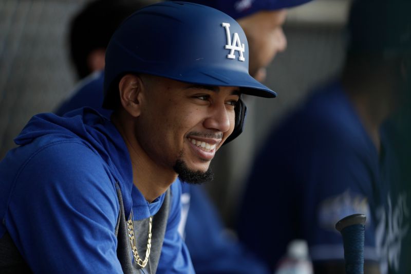 道奇球星Mookie Betts 。 圖／美聯社／達志影像