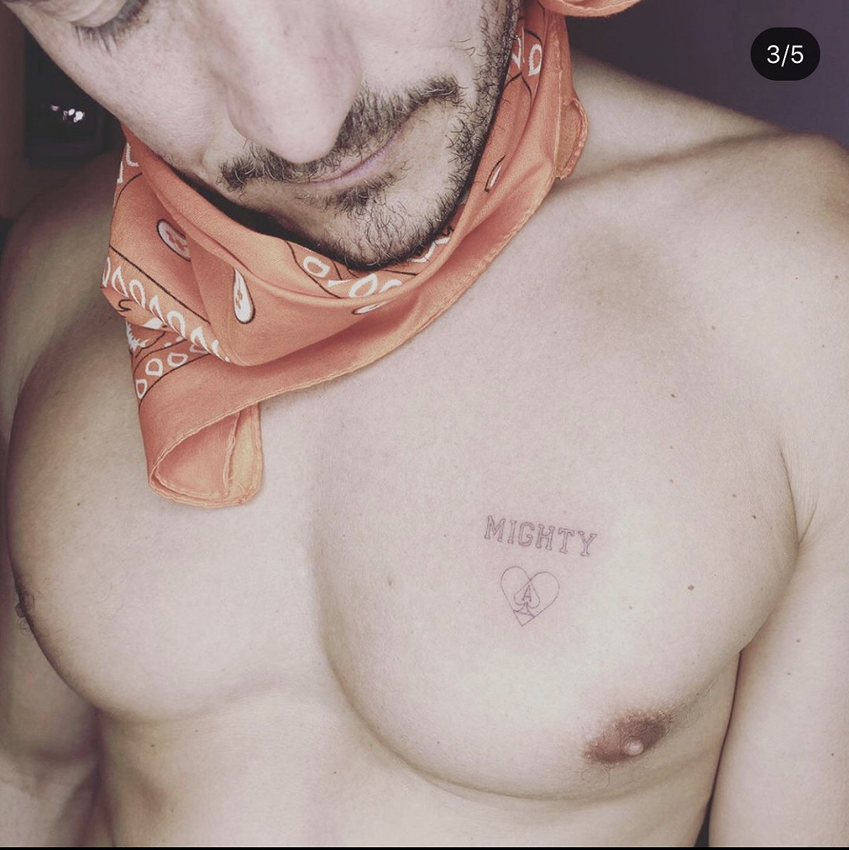 奧蘭多布魯把愛全名字刺在身上紀念。 圖：翻攝Instagram