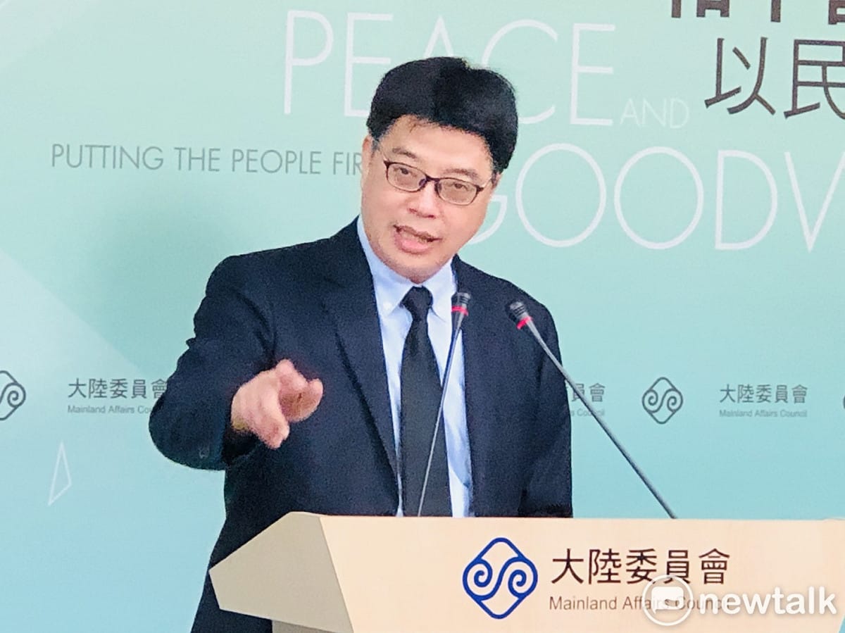 大陸委員會副主委兼發言人邱垂正。 圖：謝莉慧/攝