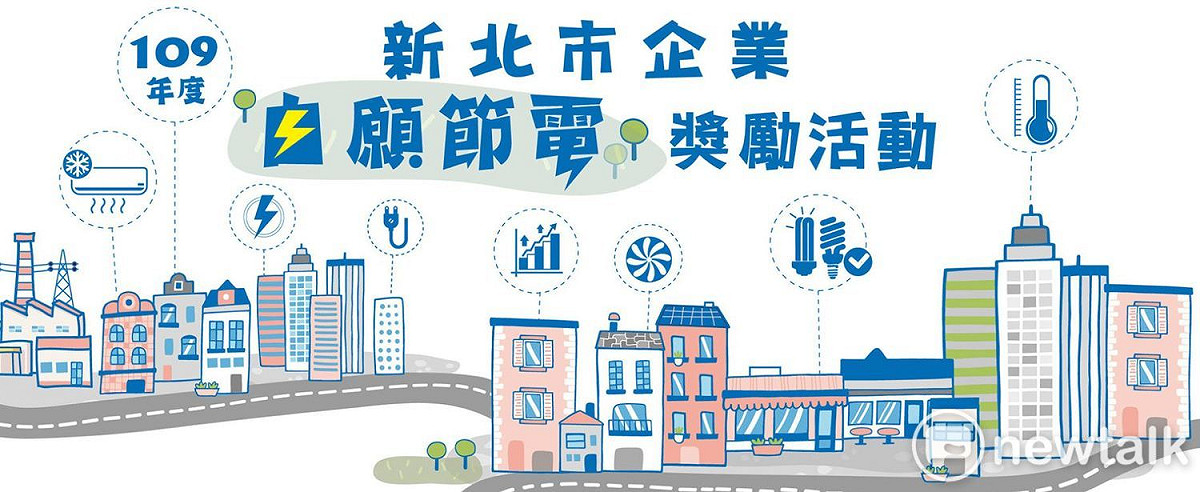 新北市政府號召新北企業參與自願節電活動，有機會獲得最高2萬元節電獎勵。 圖：翻攝活動官網