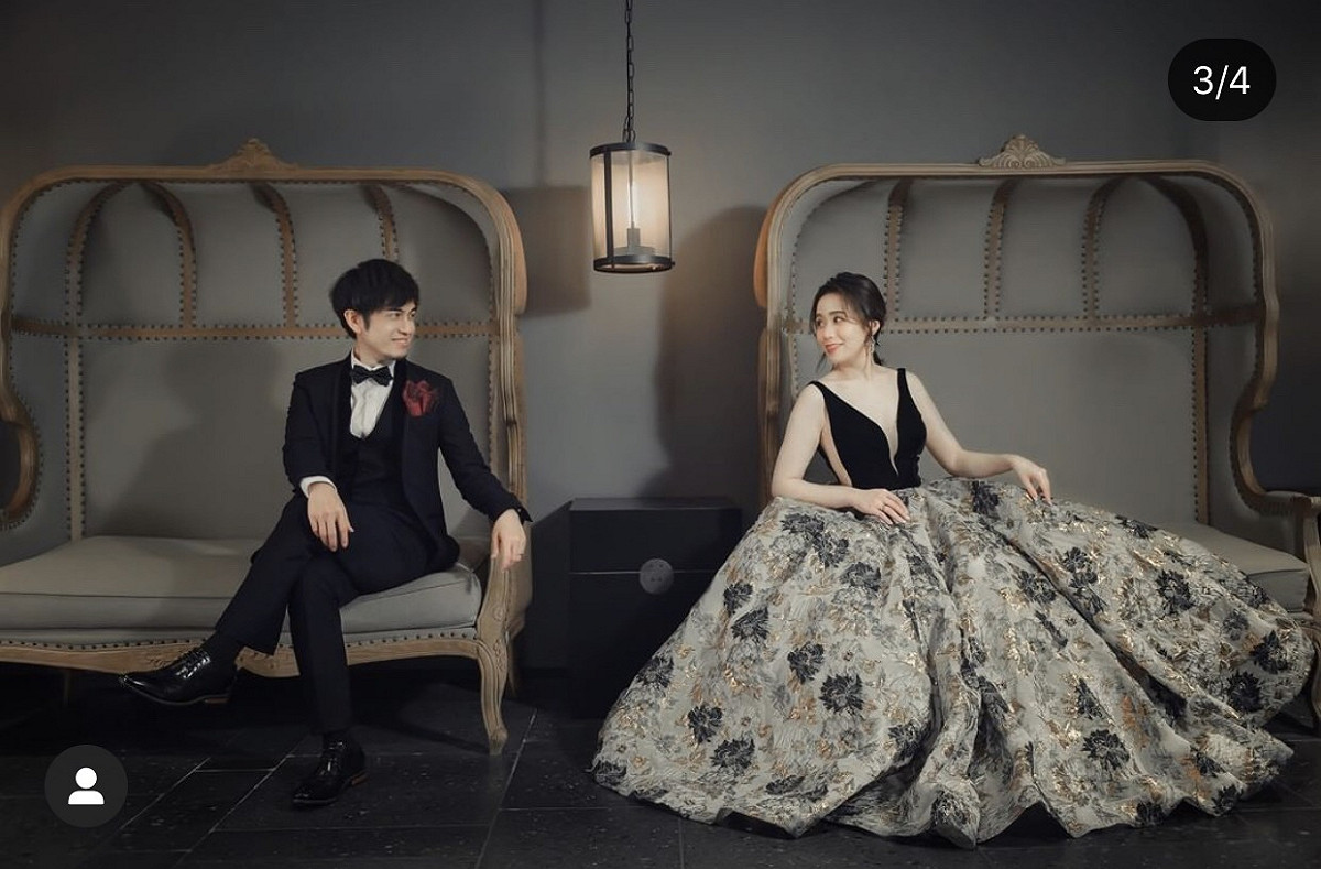 馬叔叔(左)1年前跟老婆結婚，今年7月才補辦婚宴。 圖：翻攝Instagram