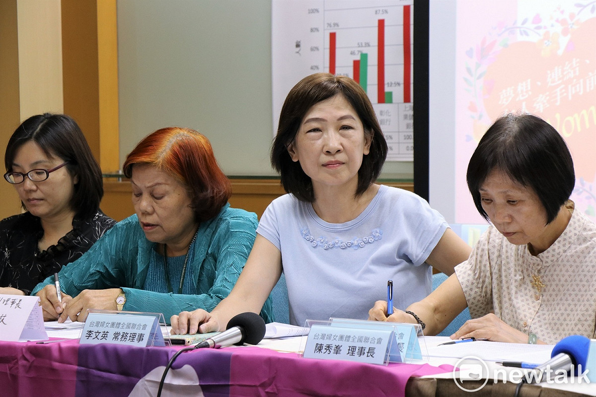 台灣婦女團體全國聯合會今召開記者會，圖為婦全會常務理事李文英。 圖：謝孟華/攝
