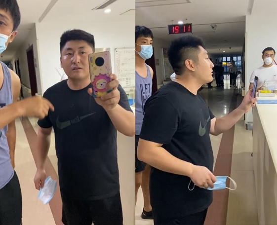 演員姜濤大鬧醫院還直播。 圖：翻攝自微博