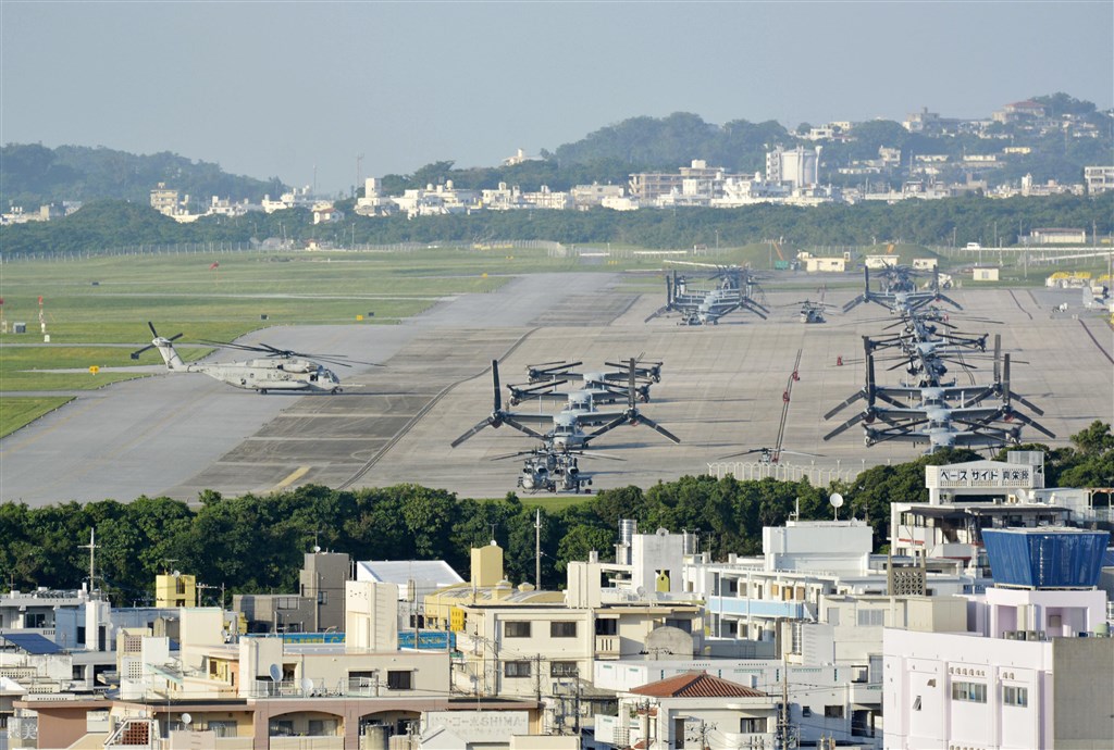 日本沖繩縣的美軍基地。 圖：資料照片