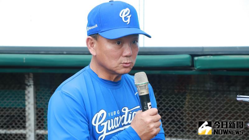 富邦悍將總教練洪一中。 圖／記者葉政勳攝 , 2020.05.08