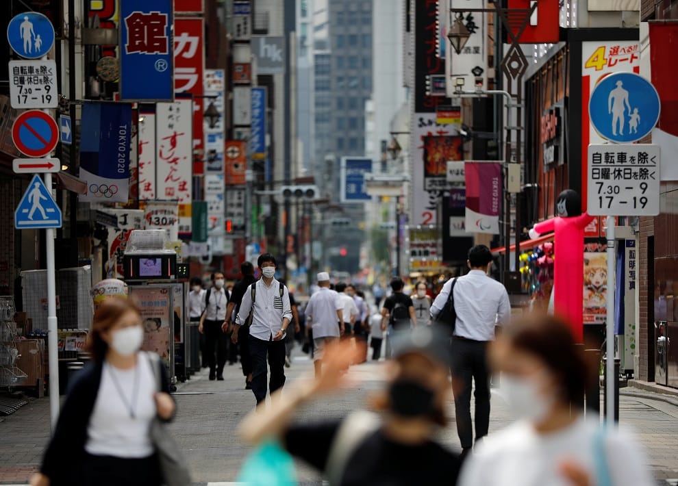 疫情最嚴重的東京都宣布，1日都內新增472人確診感染新型冠狀病毒。 圖：達志影像/路透社（資料照）