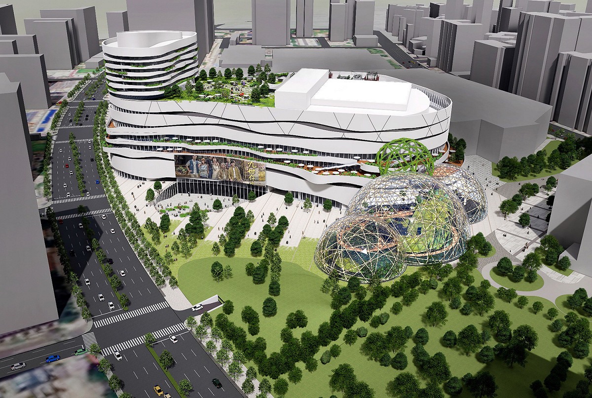 三立超級攝影棚_SET_Studio_Park建物模擬圖。 圖：三立提供