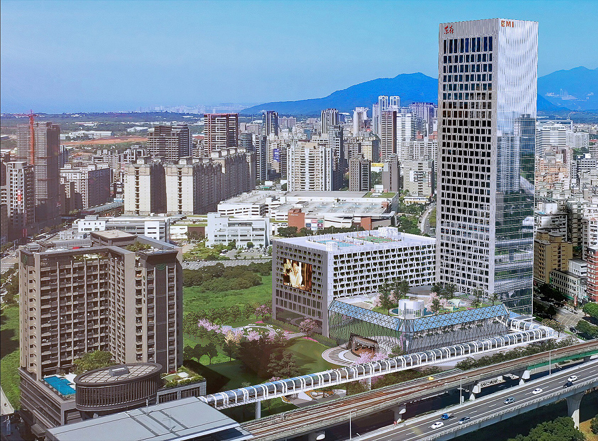 東森全球總部文創展演中心建物模擬圖。 圖：東森集團提供
