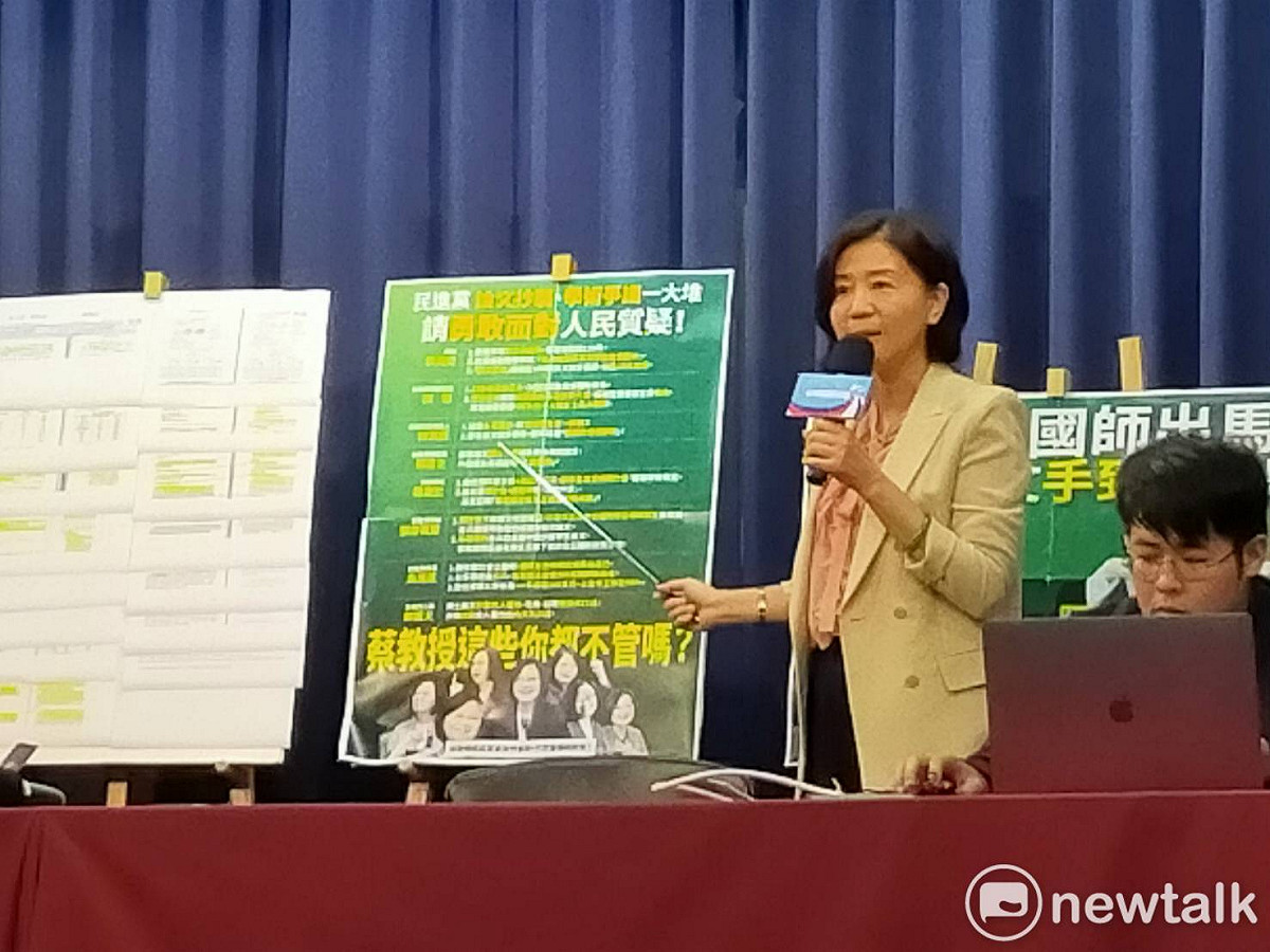 王育敏表示，國民黨的選戰策略沒有任何改變，全黨會全力輔選李眉蓁至投票當天。 圖：林昀真／攝